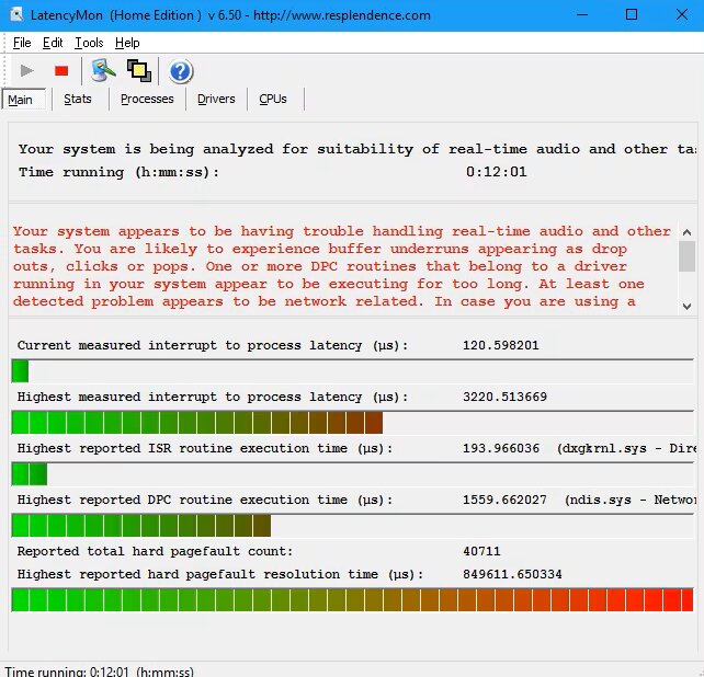 check system dpc latency
