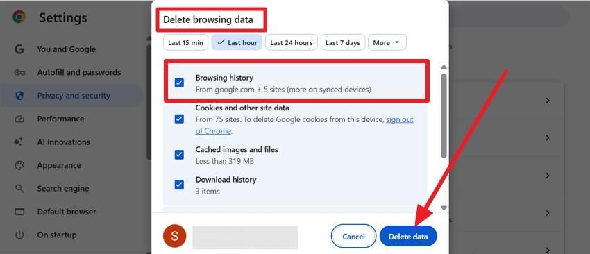 pick delete data on pc