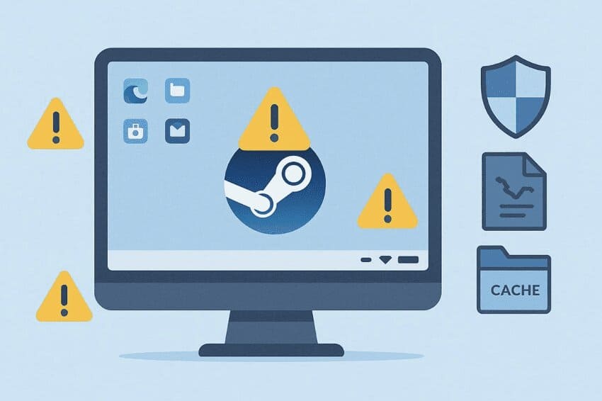 reasons of steam launching error