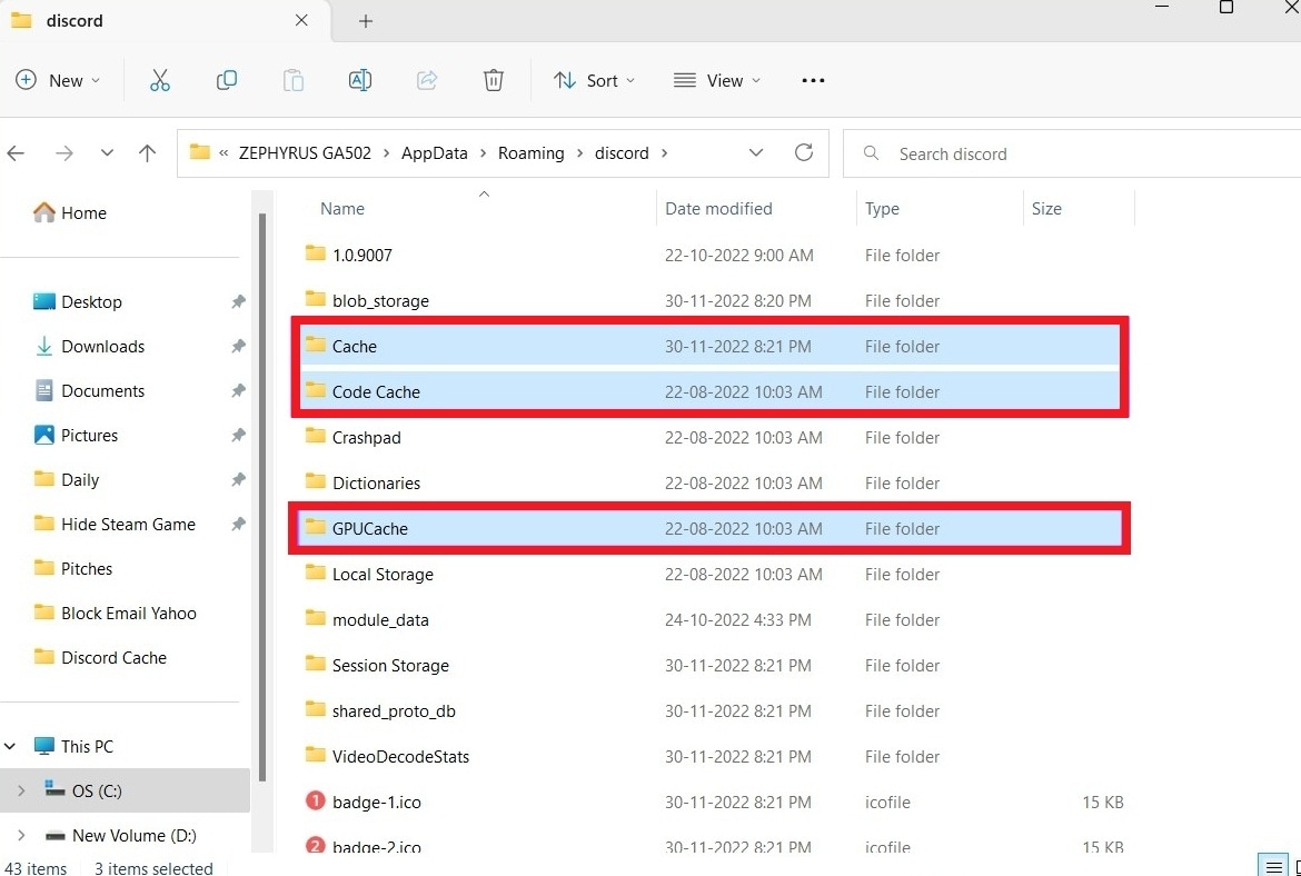 delete cache, code cache, and gpucache