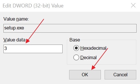 change values to bypass loop