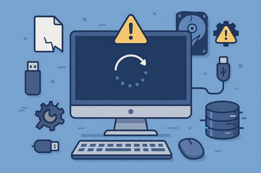 reasons of computer restarted repeatedly