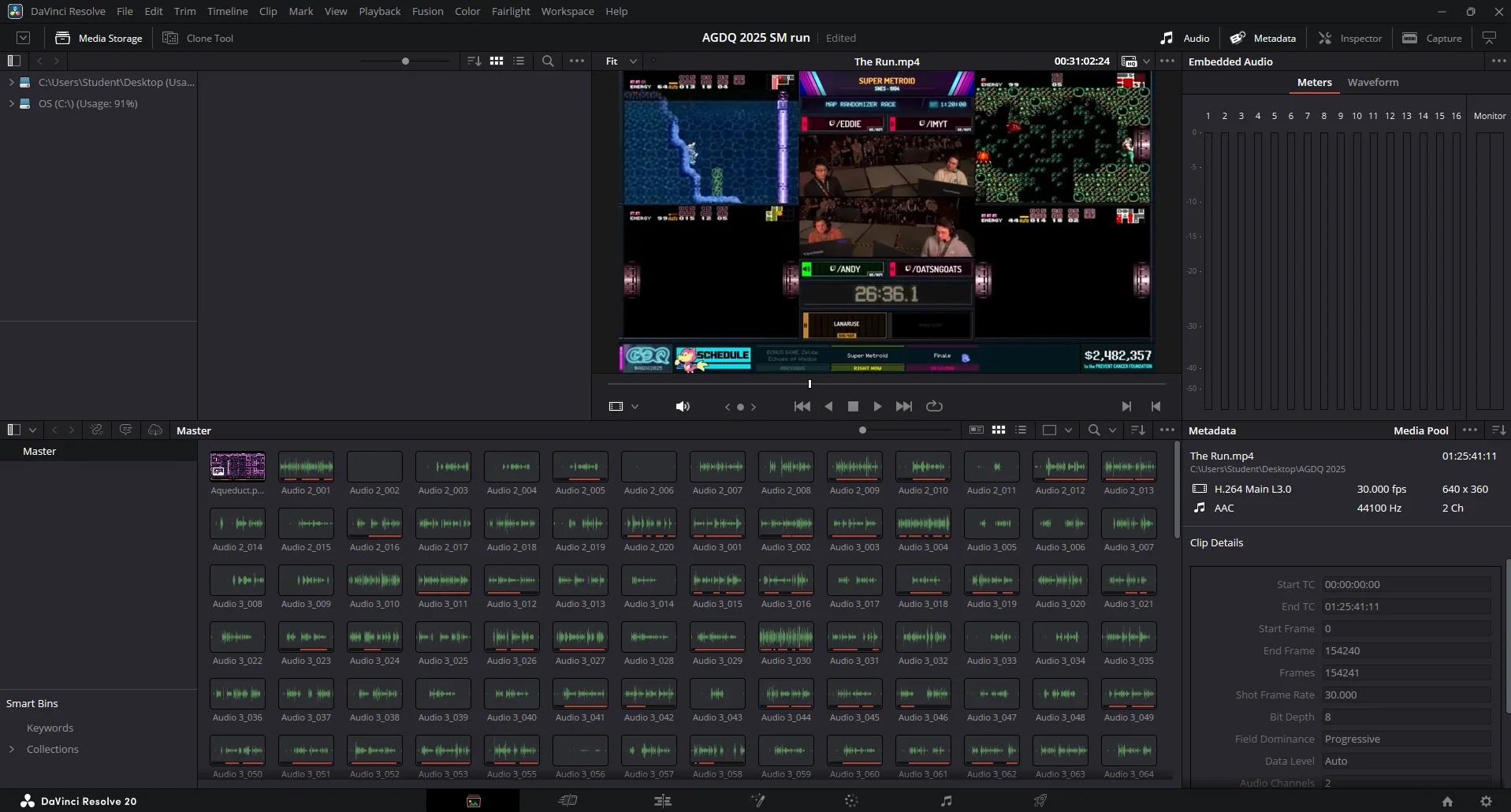 wrong framing metadata