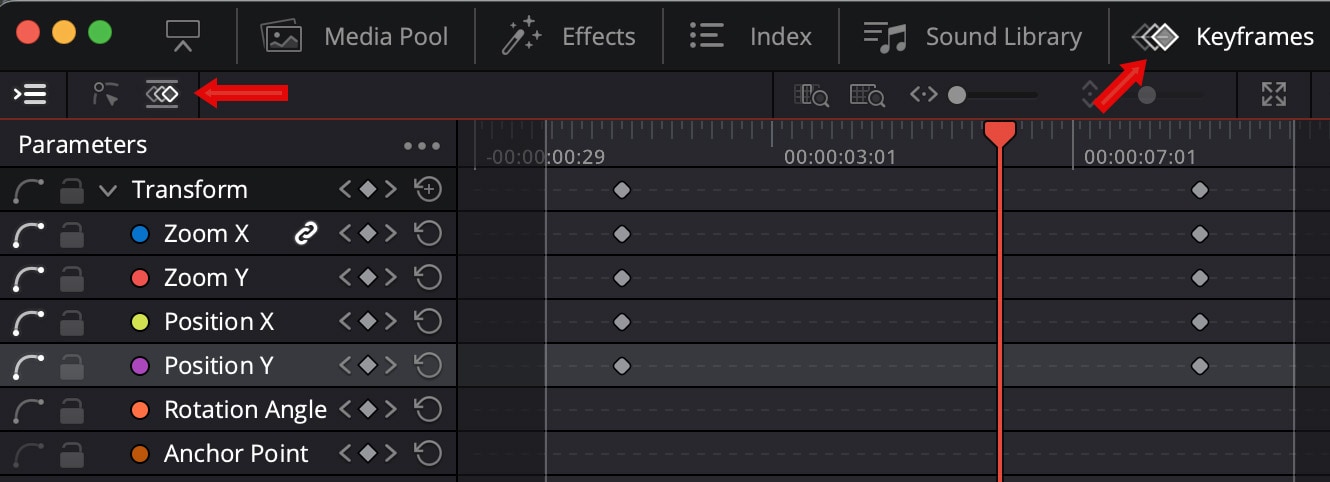 clip scaling and position value