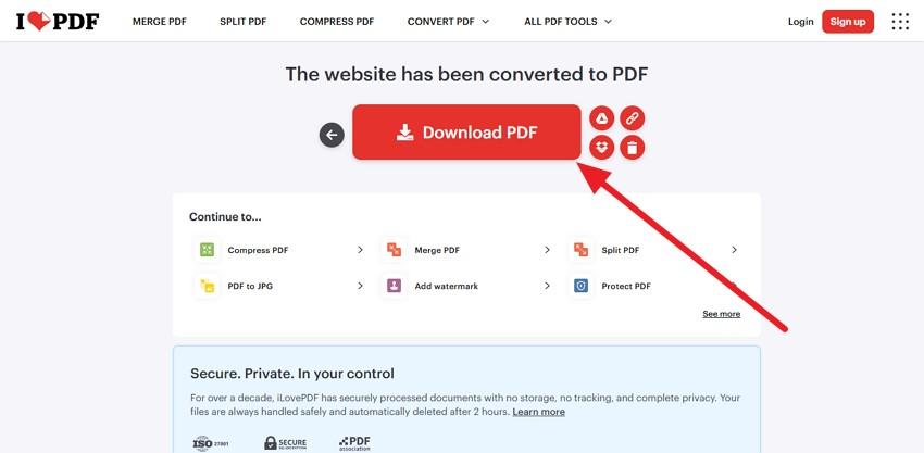 choose to download the pdf file