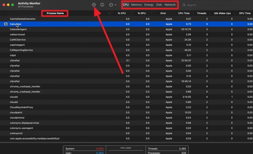 close app on app monitor mac