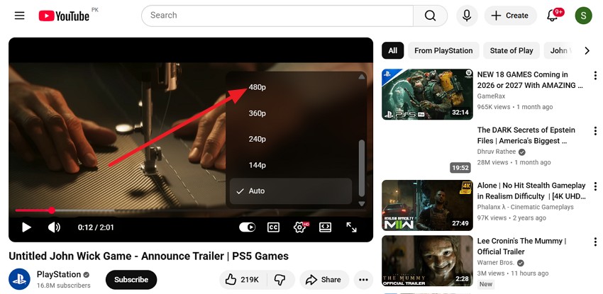 choose from the quality options