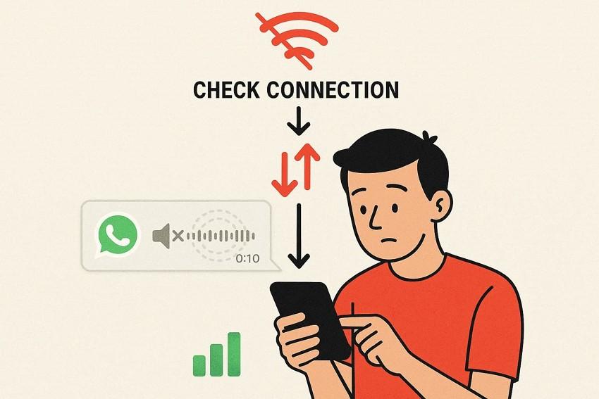 check the internet connection