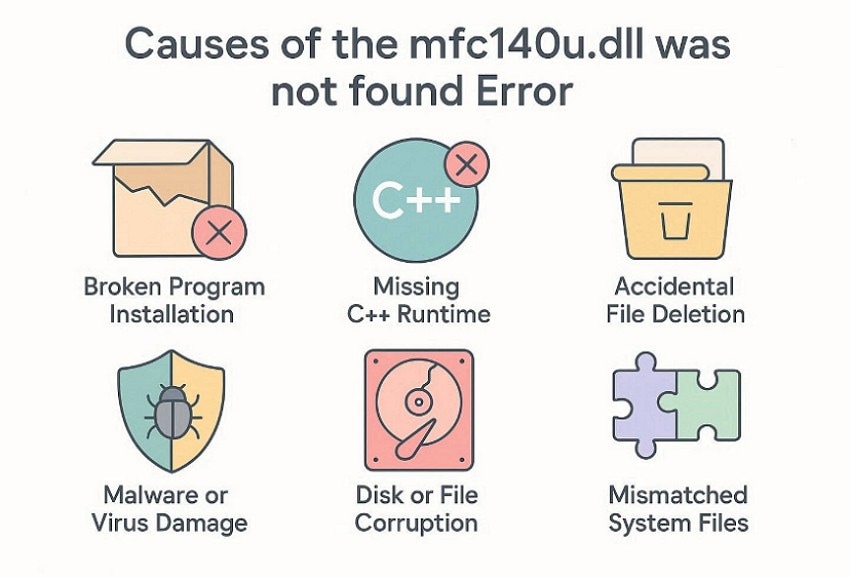 causes of mfc140u.dll error