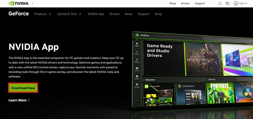 download nvidia from official website