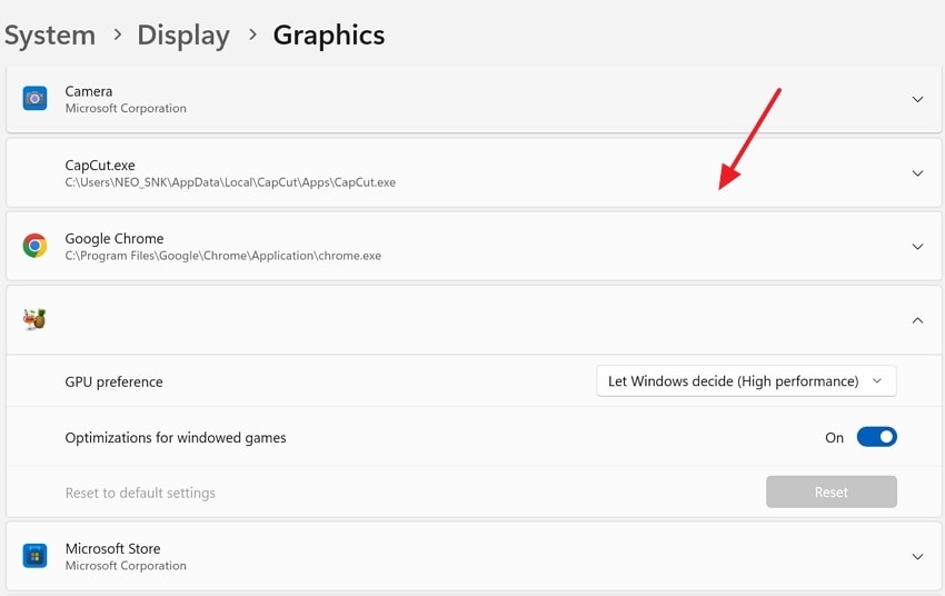 display to graphics windows
