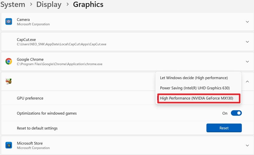 enable high performance nvidia windows