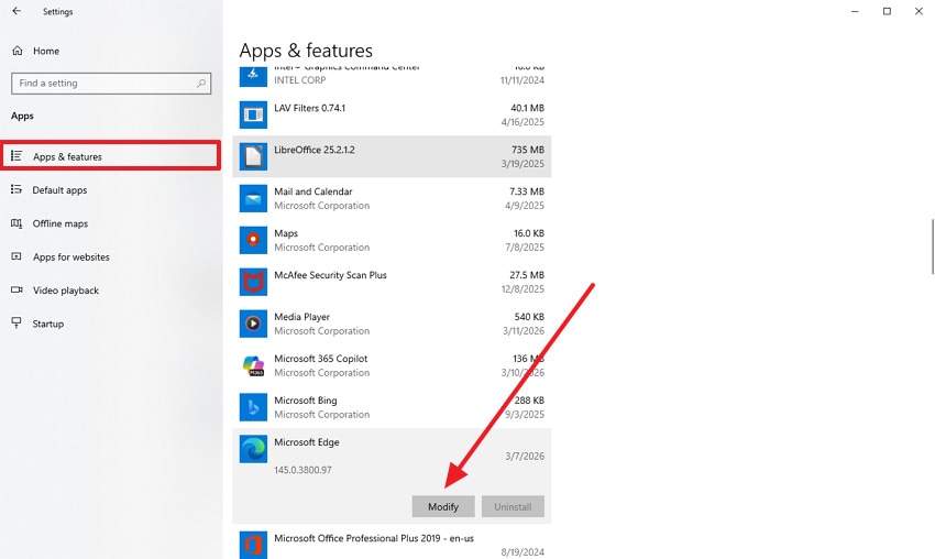 locate edge from apps