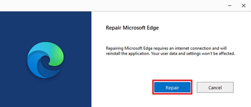 repair microsoft edge