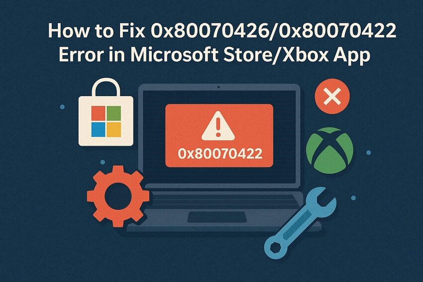 Fix Error 0x80070426/0x80070422 in Microsoft Store & Xbox App
