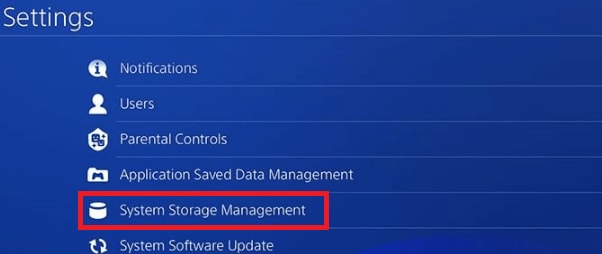 system storage management