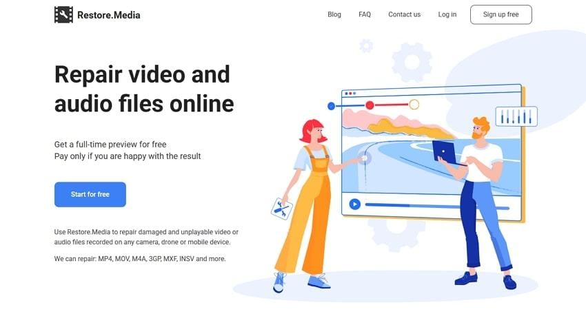 restore media repair online tool