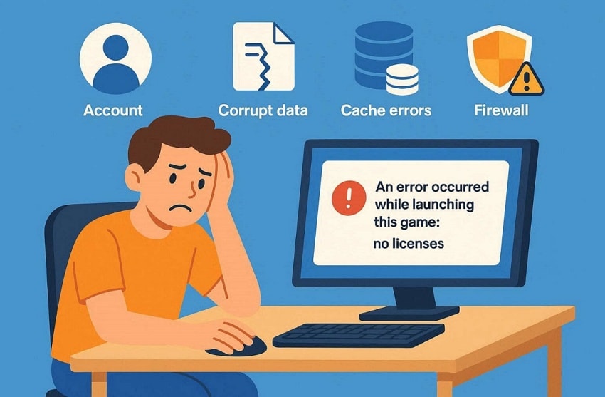 reason of no licenses error