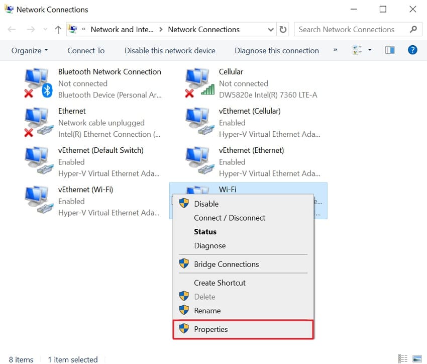 access network properties