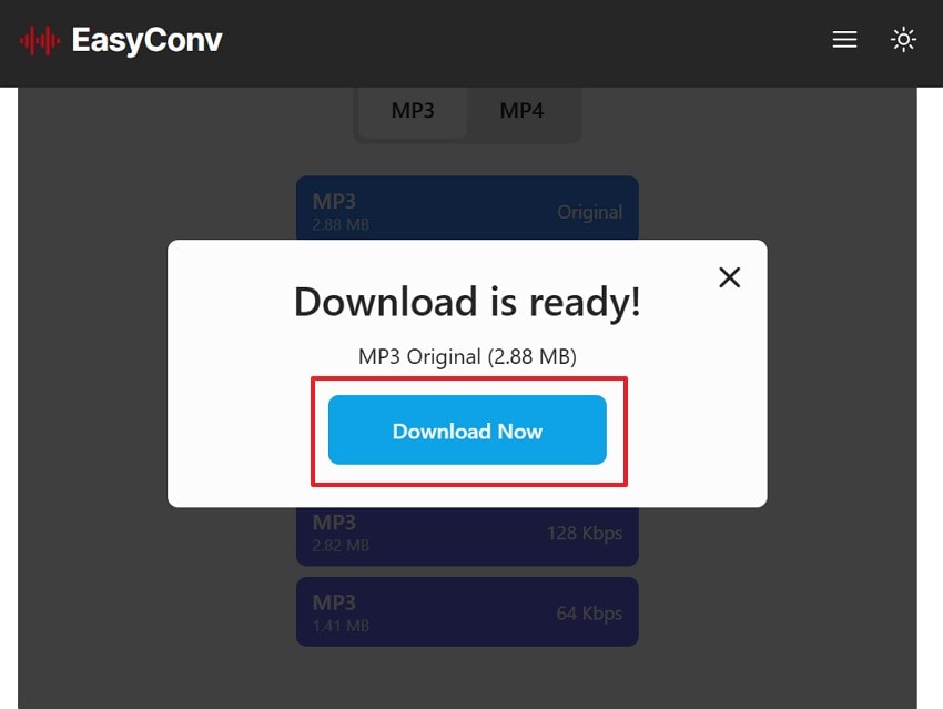 download mp3 from easyconv