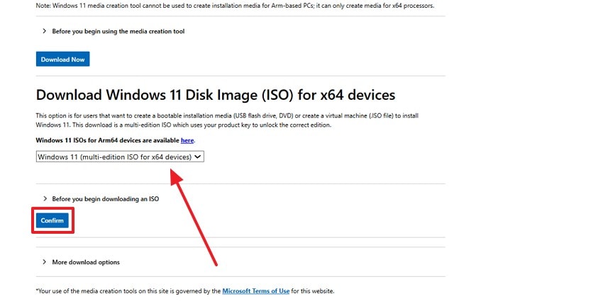 access windows iso file