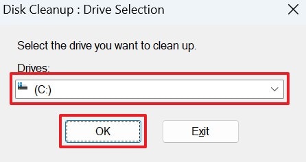 choose c drive