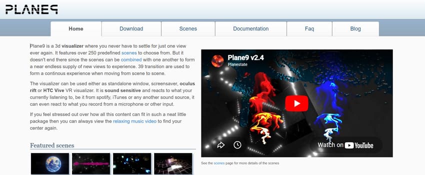 plane9 spotify visualizers