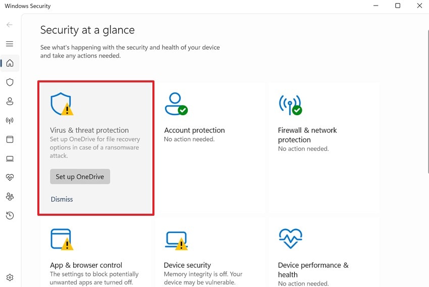 access virus and threat protection