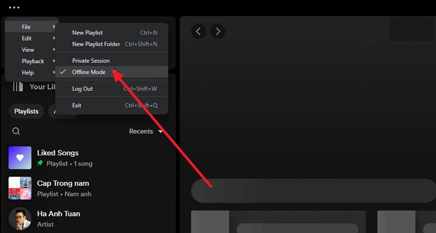 check wifi and offline mode