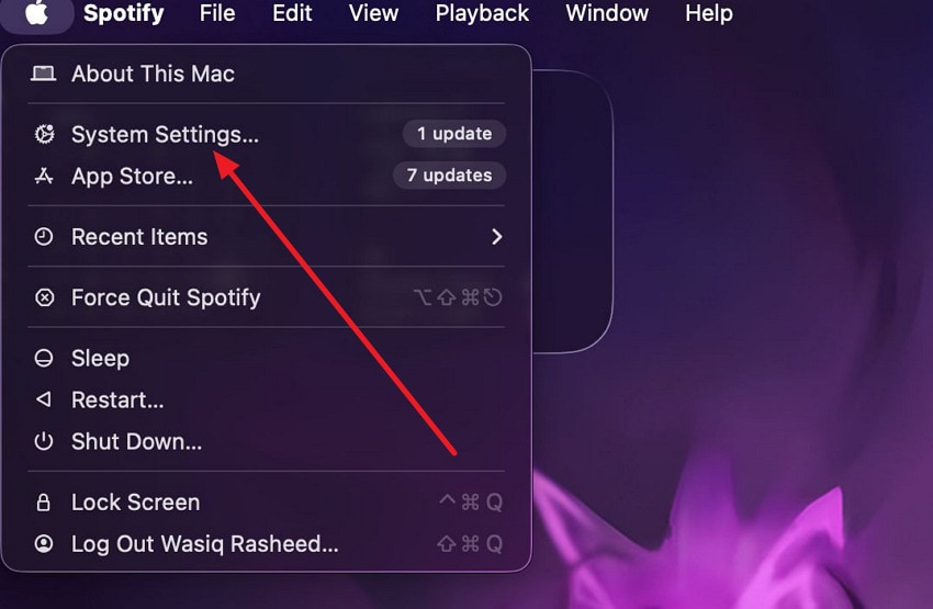 open system settings
