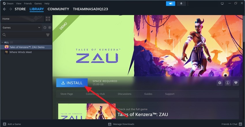 reinstall game from steam