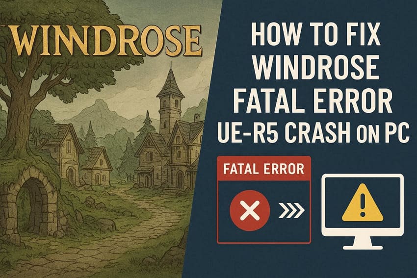 How to Fix Windrose Fatal Error UE-R5 Crash on PC [Complete Guide]