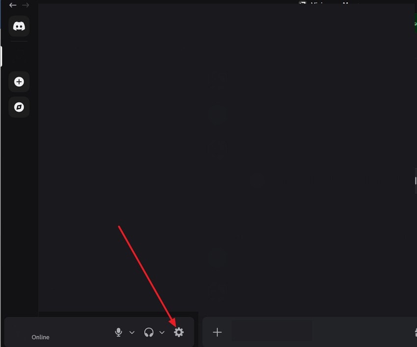 open discord user settings