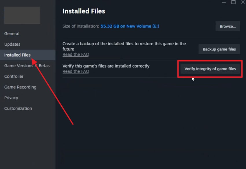 verify integrity of game files