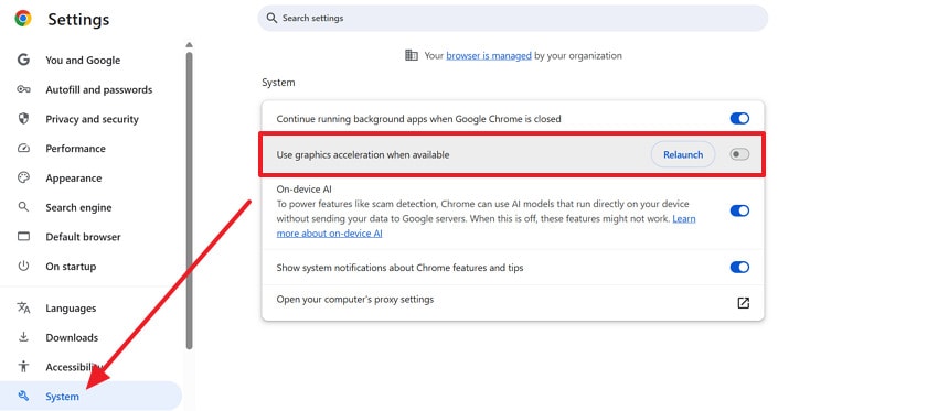 put graphic acceleration settings off