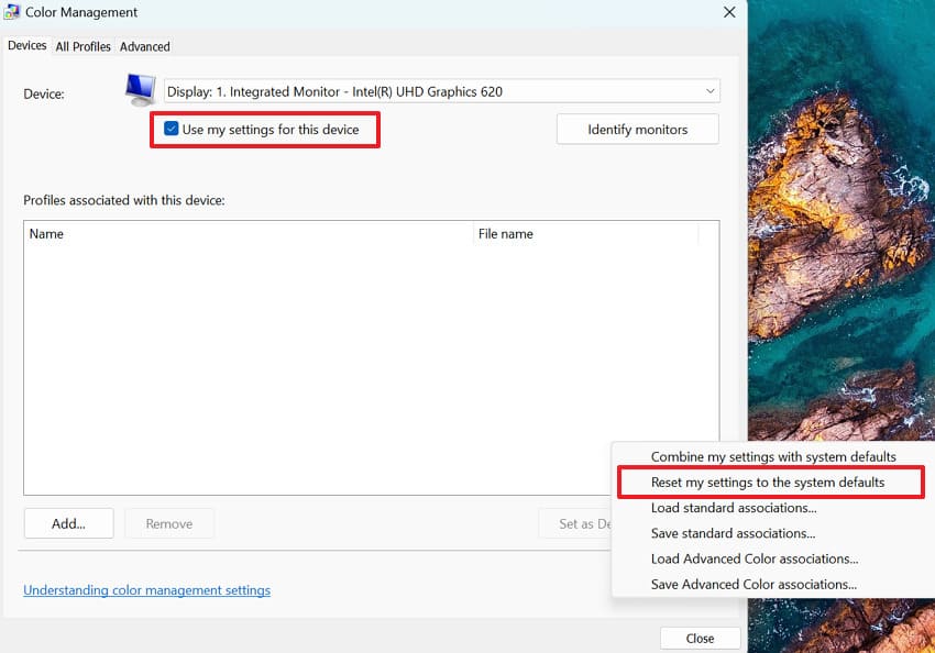 set settings to system default