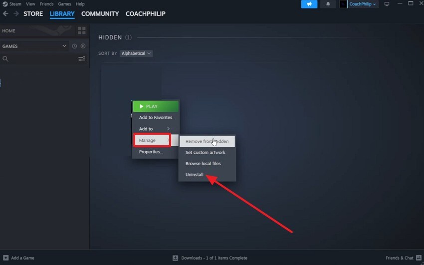uninstall windrose from steam