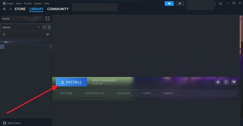 install windrose from steam library