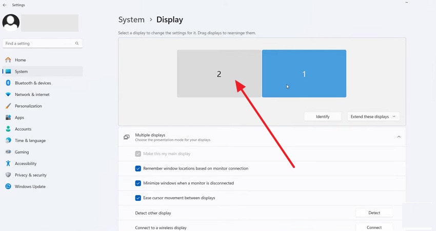 check other monitor settings