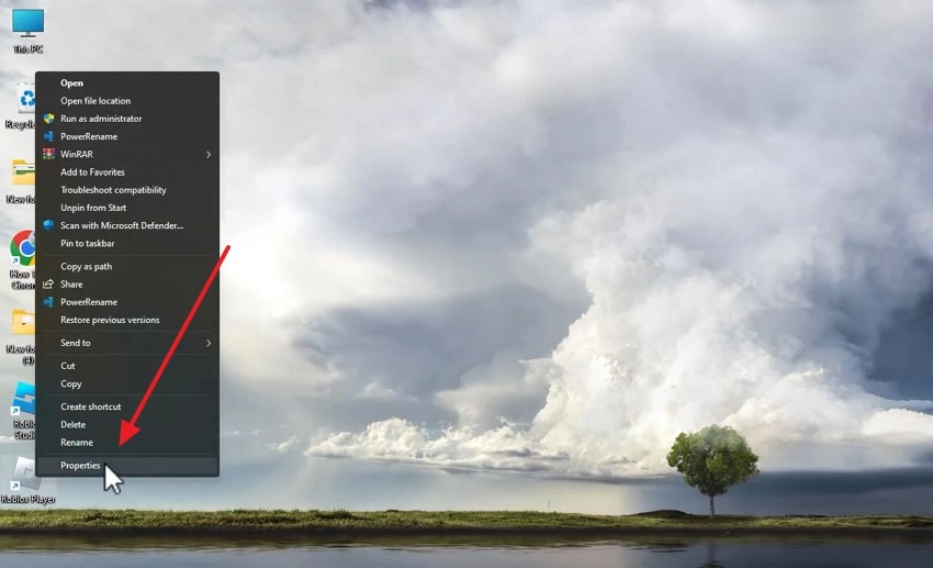 choose roblox properties