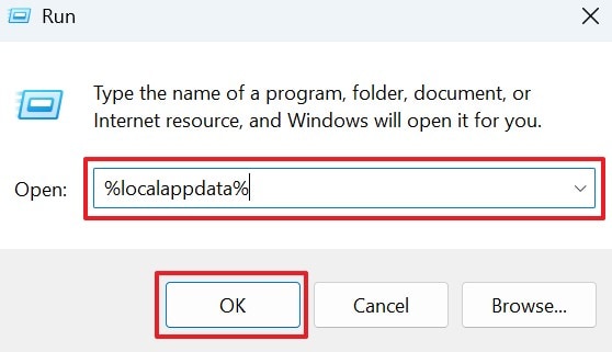 open local app data
