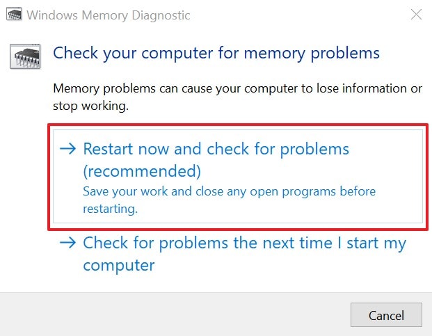 run windows diagnostic tool