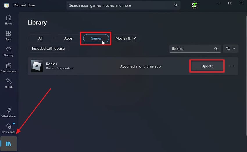 update roblox app