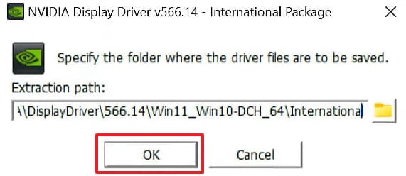 choose ok to run nvidia driver