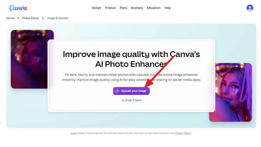 select upload your image