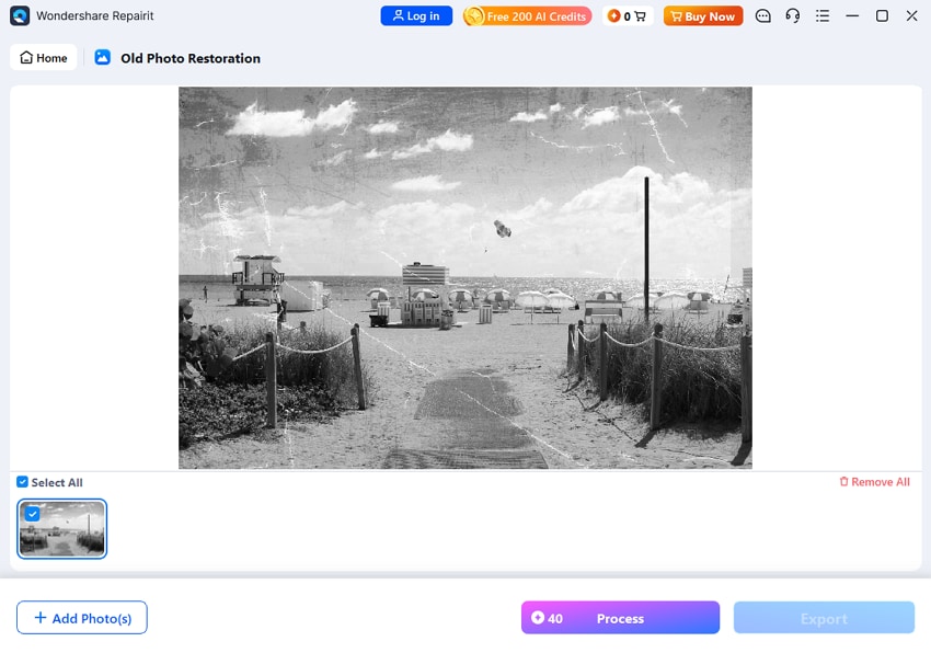 old photo restoration in repairit