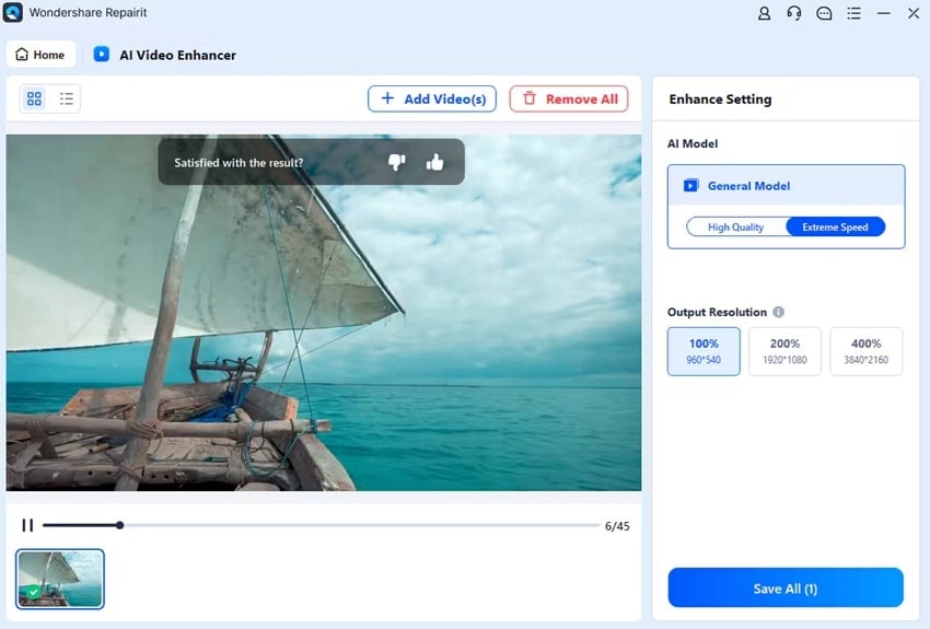 save all enhanced recordings