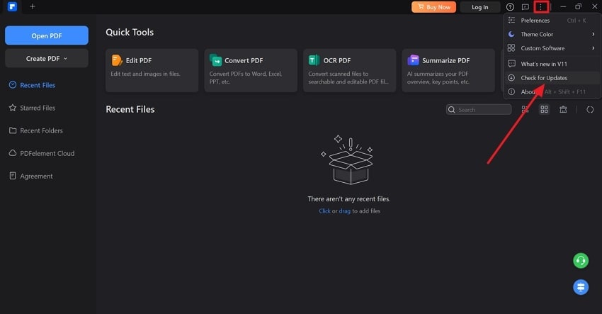 check for pdf reader updates