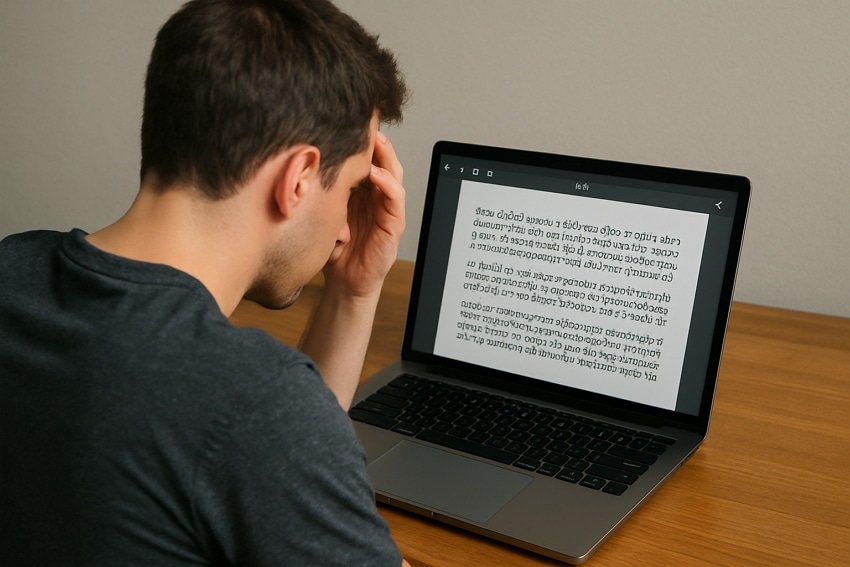 why copied pdf text is gibberish