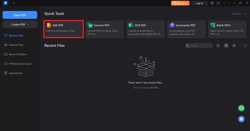 choose edit pdf feature
